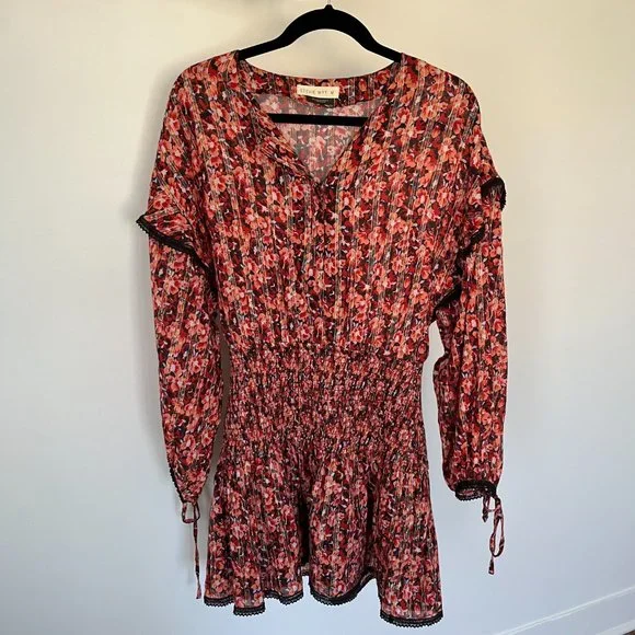 knee length dresses for ladies Stevie Dress (Hot Pink Floral)